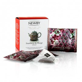 Newby Tea Strawberry & Mango, Infusion, gyümölcs tea 60 g, 15 db