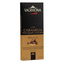 Caramelia -Tejcsokoládé, puffasztott gyöngyökkel, 36% Kakaó 85 g