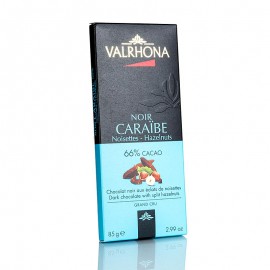 Caraibe - Étcsokoládé, mogyoró darabokkal, 66% Kakaó, Karibik 85 g