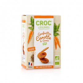 Bar Snack Croc Légumes - Francia Mini gofri sárgarépával & köménnyel, BIO 40 g