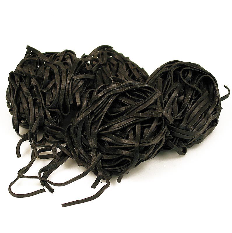 SASSELLA - friss Tagliarini szépia tintával, fekete, szalagtészta, 4mm, 500 g