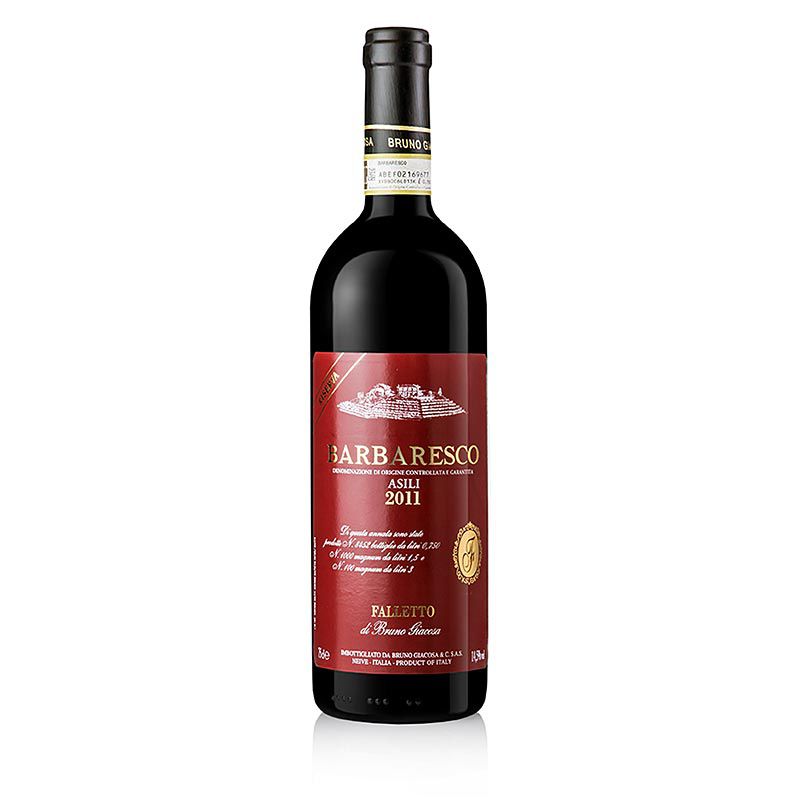 2011 Barbaresco Asili, száraz vörös, 14,5%, Bruno Giacosa, 94 WS, 750 ml