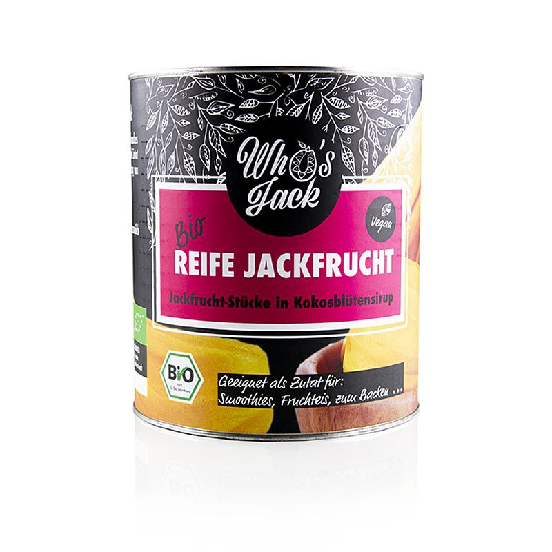 Jackfruit, érett, szirupban, Who´s Jack, BIO 3 kg