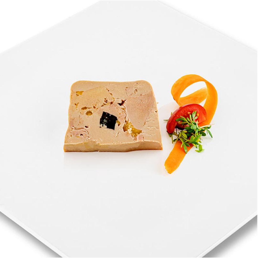 Libamáj blokk, darabokkal, 3% szarvasgomba, foie gras, trapéz, rougié, 180 g